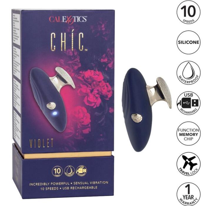 Obsenza - Calexotics Chic Violet Handheld Massager with 10 Speed Settings - Purple - Image 1