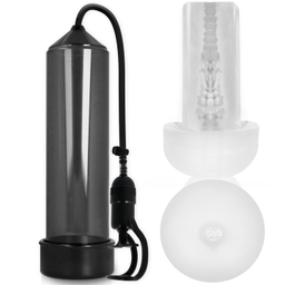 Obsenza - Pump Addicted RX5 Schwarz mit Masturbator – Effektive Penisvergrößerung und Erektionshilfe - Image 1