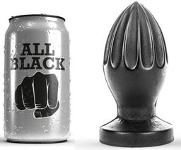 Obsenza - Premium All Black Anal Plug 12 cm for Enhanced Pleasure - Black - Image 1