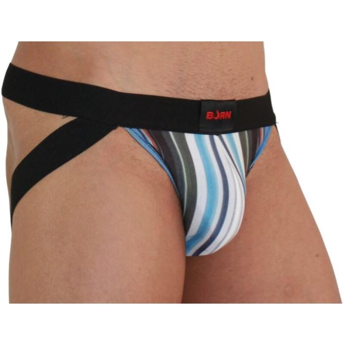 Obsenza - BURN Multicolor/Black Jockstrap – Bold Design, Comfort & Seduction - Image 1