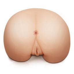 Obsenza - Mega Realistic Female Butt Masturbator with Vibrator - Natural - Image 1