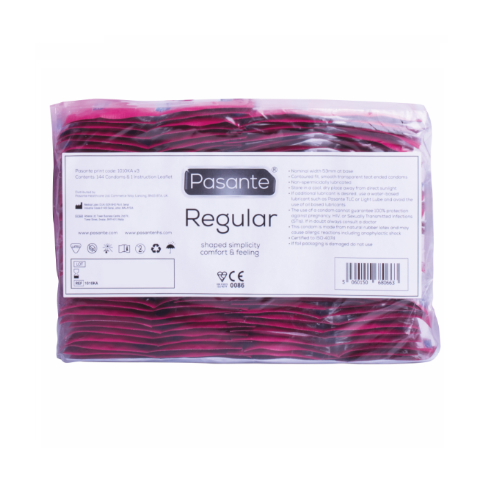 Obsenza - Pasante Regular Range Condoms – 144 Units for Natural Feel and Safety - Image 1