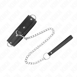 Obsenza - Collier avec Laisse 65 cm 3 Anneaux Modèle 1 Réglable pour Domination et Style - Image 1