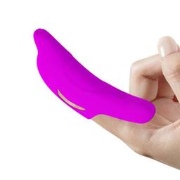 Obsenza - Stimolatore Delle Dita Dolphin Viola Pretty Love per Massaggi e Piacere - Image 1