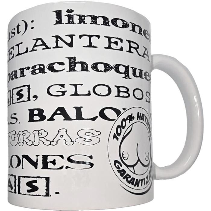 Obsenza - White mug with boob synonyms 370 ml - Image 1