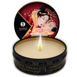 Obsenza - Bougie de Massage Fraises et Cava Shunga pour Sensualité et Détente - 30ml - Image 1