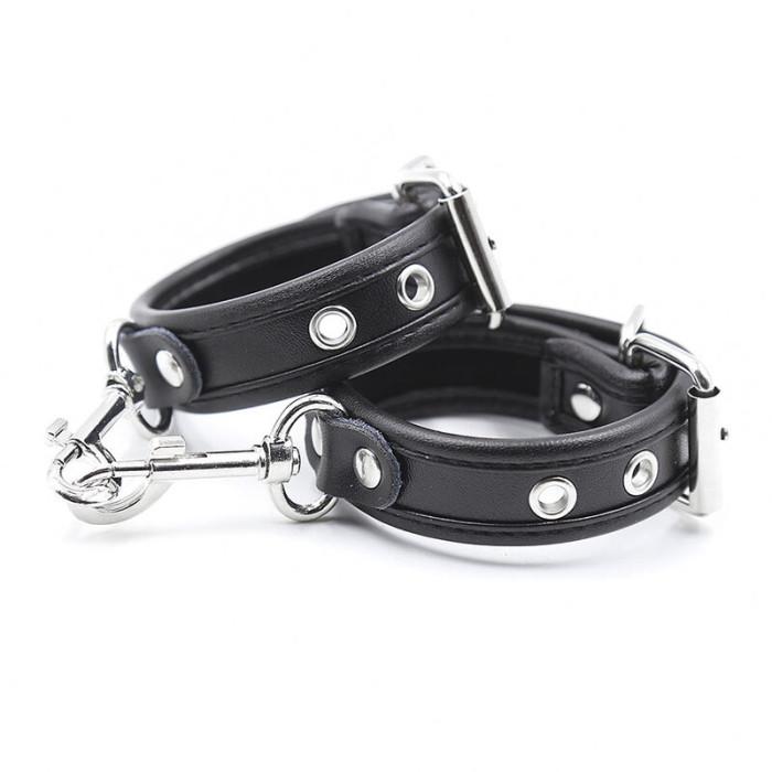 Obsenza - Elegant Leather Wrist Restraints for Sensual Bondage Play - Image 1