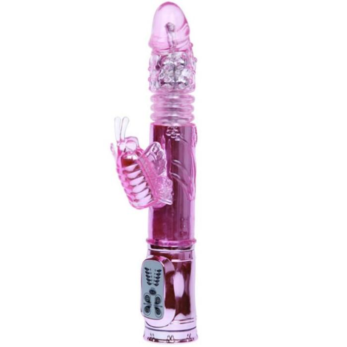 Obsenza - BAILE Rabbit Throbbing Butterfly – Wiederaufladbarer Vibrator mit Rotation und Pochendem Schmetterlingsstimulator - Image 1