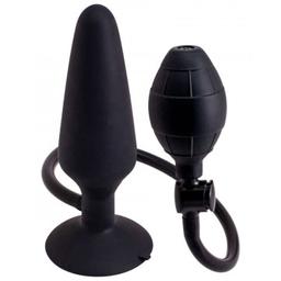 Obsenza - Inflatable Silicone Anal Plug with Hand Inflator for Enhanced Pleasure - Image 1