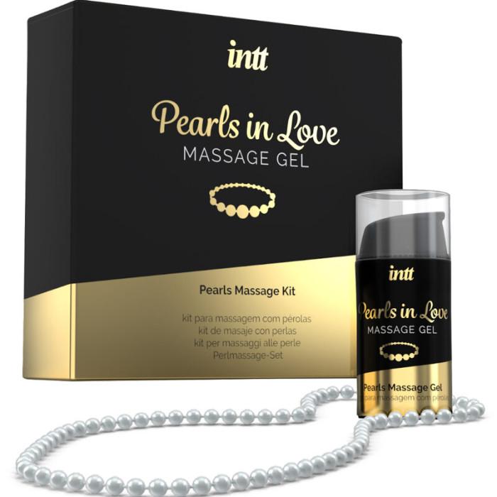 Obsenza - Elegant Pearls in Love Massage Kit with Silicone Gel and Necklace - Image 1
