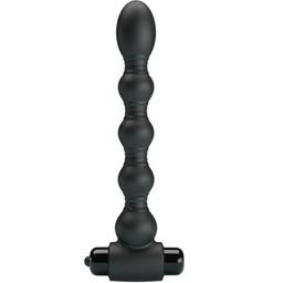Obsenza - Lynn Silicone Anal Plug con 10 Vibrazioni - PRETTY LOVE - Nero - Image 1