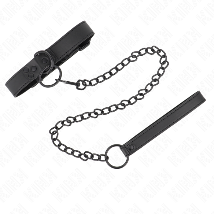 Obsenza - Collar con Correa Ajustable KINK 65 cm Control y Elegancia - Negro - Image 1