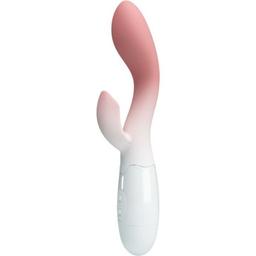 Obsenza - Vibratore Punto G Luminoso con Stimolatore Clitorideo e 30 Vibrazioni - Rosa - Image 1