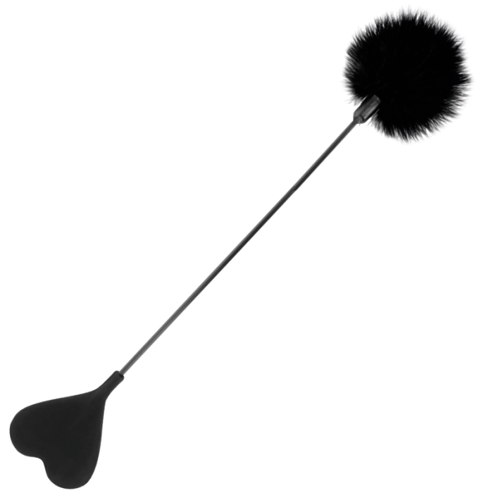 Obsenza - Darkness Black Love Feather Whip for Sensual Play - OS - Image 1