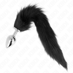 Obsenza - KINK Large Anal Plug with Synthetic Tail 40 cm for Advanced Play - Black - Image 1