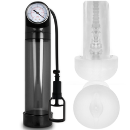 Obsenza - Pump Addicted RX9 Nero con Masturbatore – Potenzia le Tue Prestazioni - Nero - Image 1