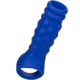 Obsenza - CalExotics Admiral Beaded Silicone Penis Cover for Enhanced Pleasure - Blue - Image 1