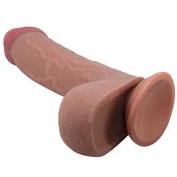 Obsenza - Sextoy Realista com Ventosa Sliding Skin Dildo 23,4 cm - Pretty Love - Image 1