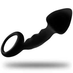 Obsenza - Plug Anal Silicone Nettoyé avec Anneau – Confort et Sécurité - Image 1