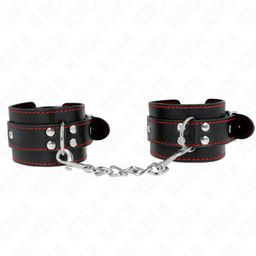 Obsenza - Resistenza da Polso Regolabile KINK con Fodera Rossa 20-28 cm x 5,5 cm - Nero - Image 1