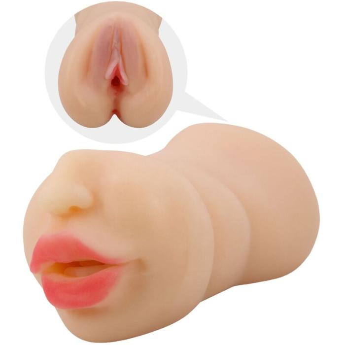 Obsenza - Crazy Bull Zoey Dual Channel Vagina-Shaped Masturbator for Intense Pleasure - Image 1