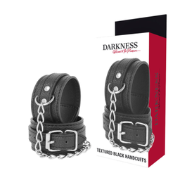 Obsenza - Pulsanti in Pelle Strutturata per BDSM e Fetish Darkness Bondage - Nero - Image 1