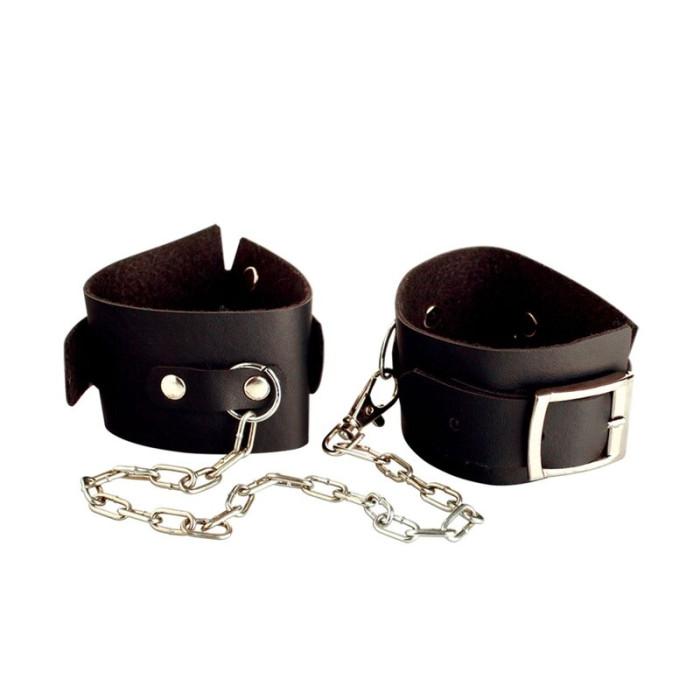 Obsenza - Beginner's Bondage Cuffs with Adjustable Restraint Chain - Image 3