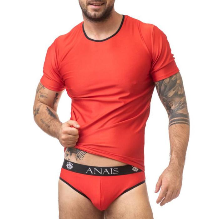 Obsenza - Camiseta ajustada ANAIS MEN SOUL para un estilo seductor - Rojo - Image 1