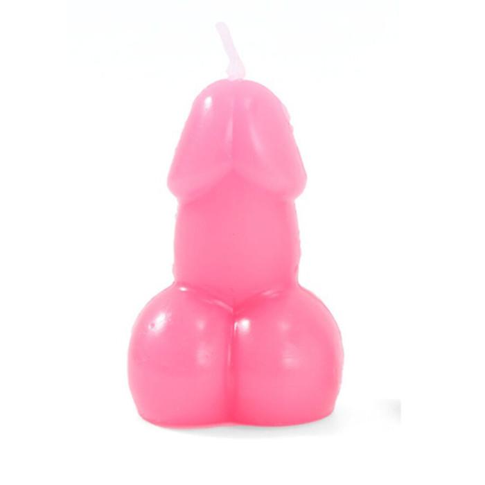 Obsenza - Penis shaped candle in fuchsia color - Image 1