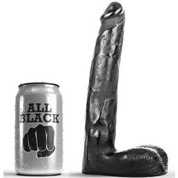 Obsenza - Dildo Realístico de 21 cm con Textura Detallada para Placer Extremo - Negro - Image 1