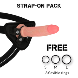 Obsenza - Premium Avenger Liquid Silicone Dildo with Harness for Realistic Pleasure - Image 1