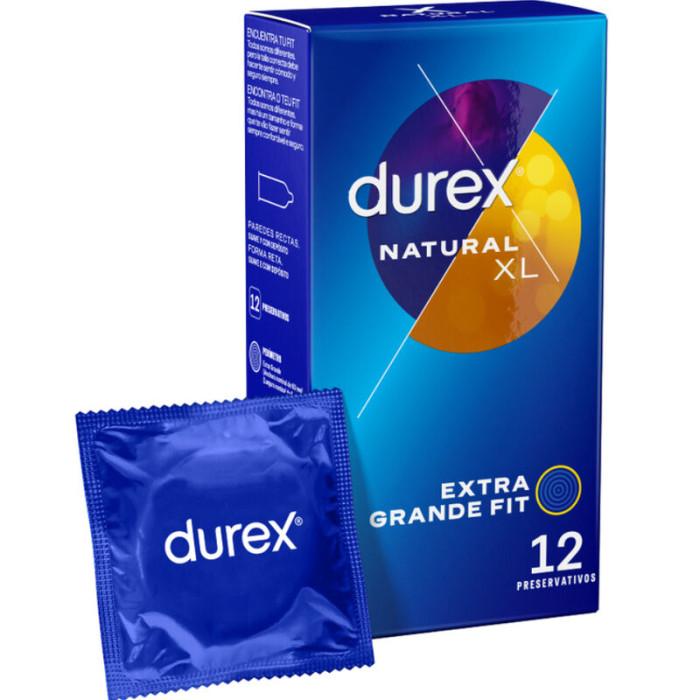 Obsenza - Preservativos Durex Natural XL 12 Unidades para Mayor Comfort - Image 1