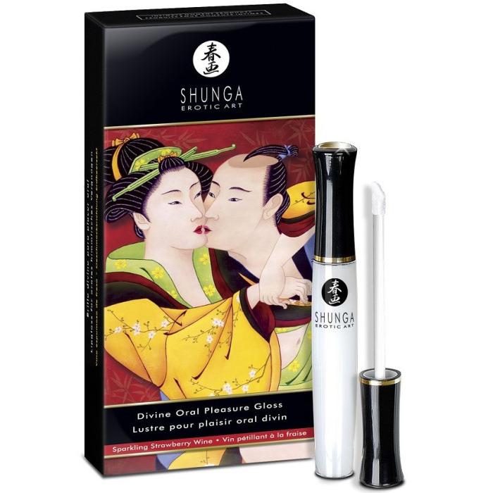 Obsenza - Shunga Göttlicher Lipgloss Erdbeer & Cava für Orales Vergnügen - Image 1