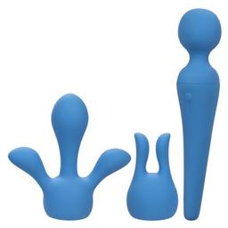 Obsenza - Couture Kit Vibrateur Wand avec 10 Vibration et Accessoires - Bleu - Image 1
