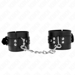 Obsenza - Pulseiro Preto com Cinto Ajustável para BDSM e Controle - Preto - Image 1