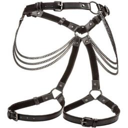 Obsenza - CalExotics Euphoria Mehrketten-Oberschenkelgeschirr für intensiven Genuss - Schwarz - Image 1