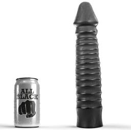 Obsenza - Dildo XXL 26 cm Estriado para Placer Intensivo - Negro - Image 1