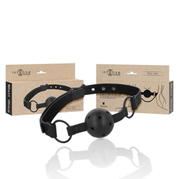 Obsenza - Ball Gag de Cuero Vegano INTENSE FETISH para Fetish y BDSM - Image 1