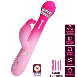 Obsenza - Vibrador Rabbit 3 en 1 Multifunción de Pretty Love - Rosa - Image 1