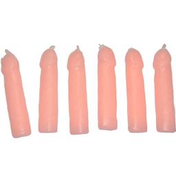 Obsenza&#x20;-&#x20;Set&#x20;di&#x20;6&#x20;Candele&#x20;a&#x20;Forma&#x20;di&#x20;Pene&#x20;Carne&#x20;per&#x20;Eventi&#x20;Divertenti&#x20;e&#x20;Piccanti&#x20;-&#x20;Image&#x20;1