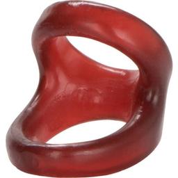 Obsenza - Anello Potenziante per Pene e Testicoli Colt Snug Tugger Rosso di CALEXOTICS - Rosso - Image 1