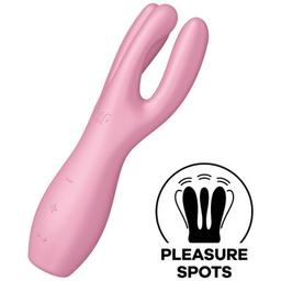 Obsenza - Vibrador Threesome 3 Rosa com Três Motores Potentes - Image 1