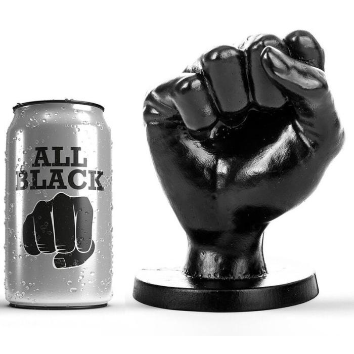 Obsenza - All Black Fist Anal Plug 14 cm for Intense Pleasure - Black - Image 1
