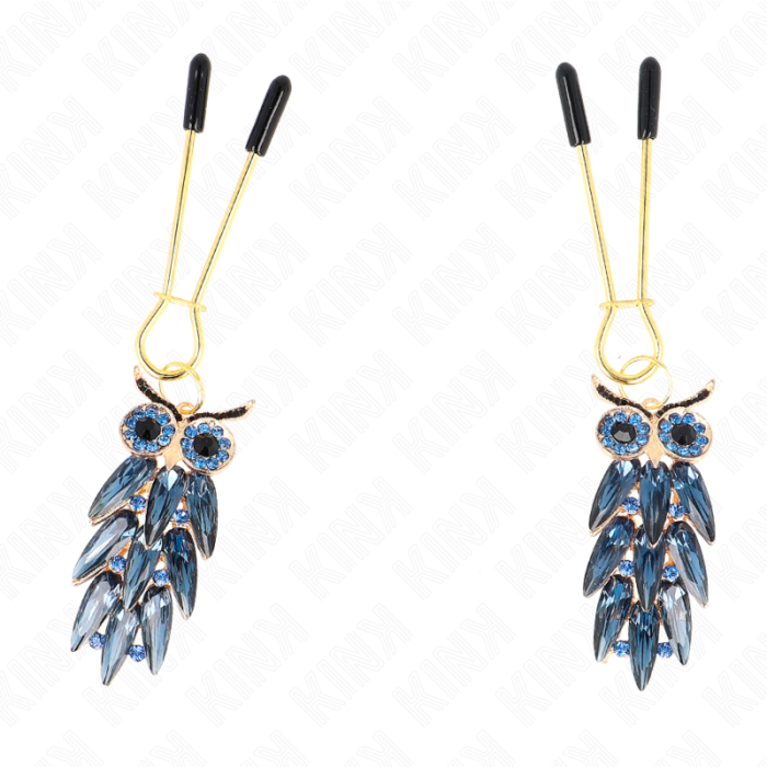 Obsenza - Pinces à Téton Pendentif Chouette 6 cm KINK - Élégance et Sensualité - Image 1