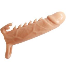 Obsenza - Pretty Love Emmit Penishülle mit Klitoris-Stimulator Fleisch für intensiven Genuss - Image 1