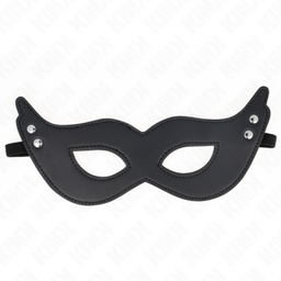 Obsenza - Leatherette Rivet Mask by KINK 26x8 cm - Elegant Mystery and Sensuality - Image 1