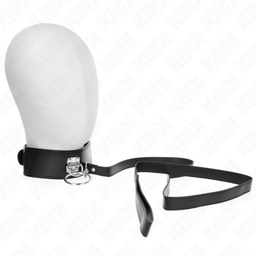 Obsenza - KINK Studded Leatherette Leash and Collar Set 116 cm - Image 1