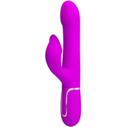 Obsenza - Vibratore con Perle e Motori Gemelli Pretty Love Rabbit Viola - Viola - Image 1