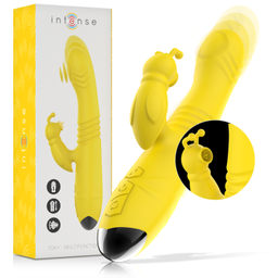Obsenza - INTENSE TOKY Multifunktionsvibrator Up &amp; Down mit Klitorelstimulator - Gelb - Image 1