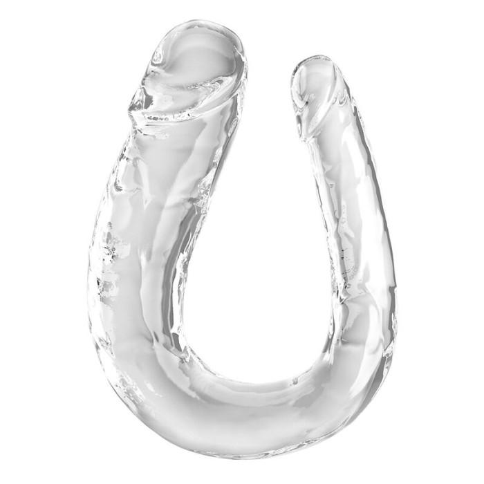 Obsenza - Dildo Duplo Transparente King Cock Double Trouble 44 cm - Image 1